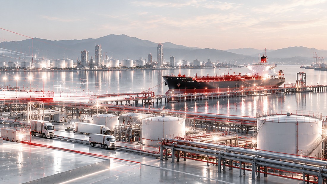 Editorial detail of tanks and physical logistics infrastructure