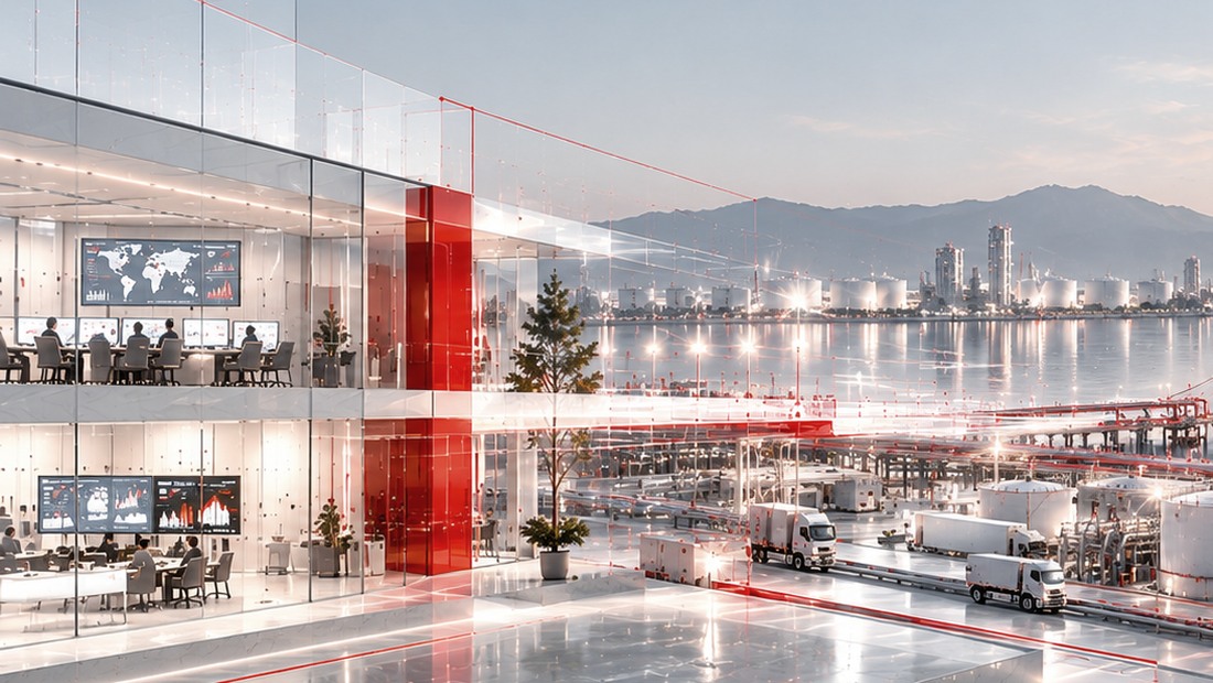 Editorial detail of commercial operations in a maritime terminal